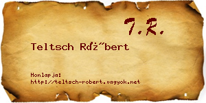 Teltsch Róbert névjegykártya